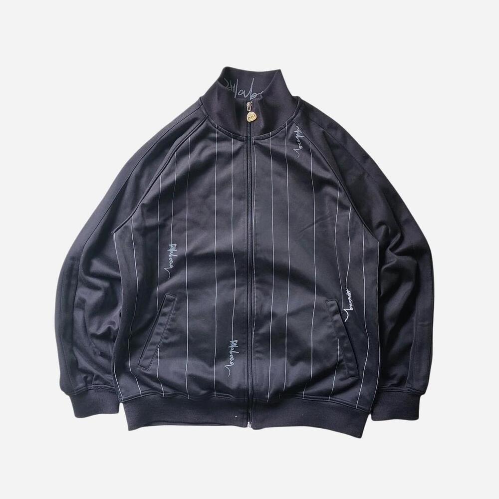 Billabong black pinstripe track jacket